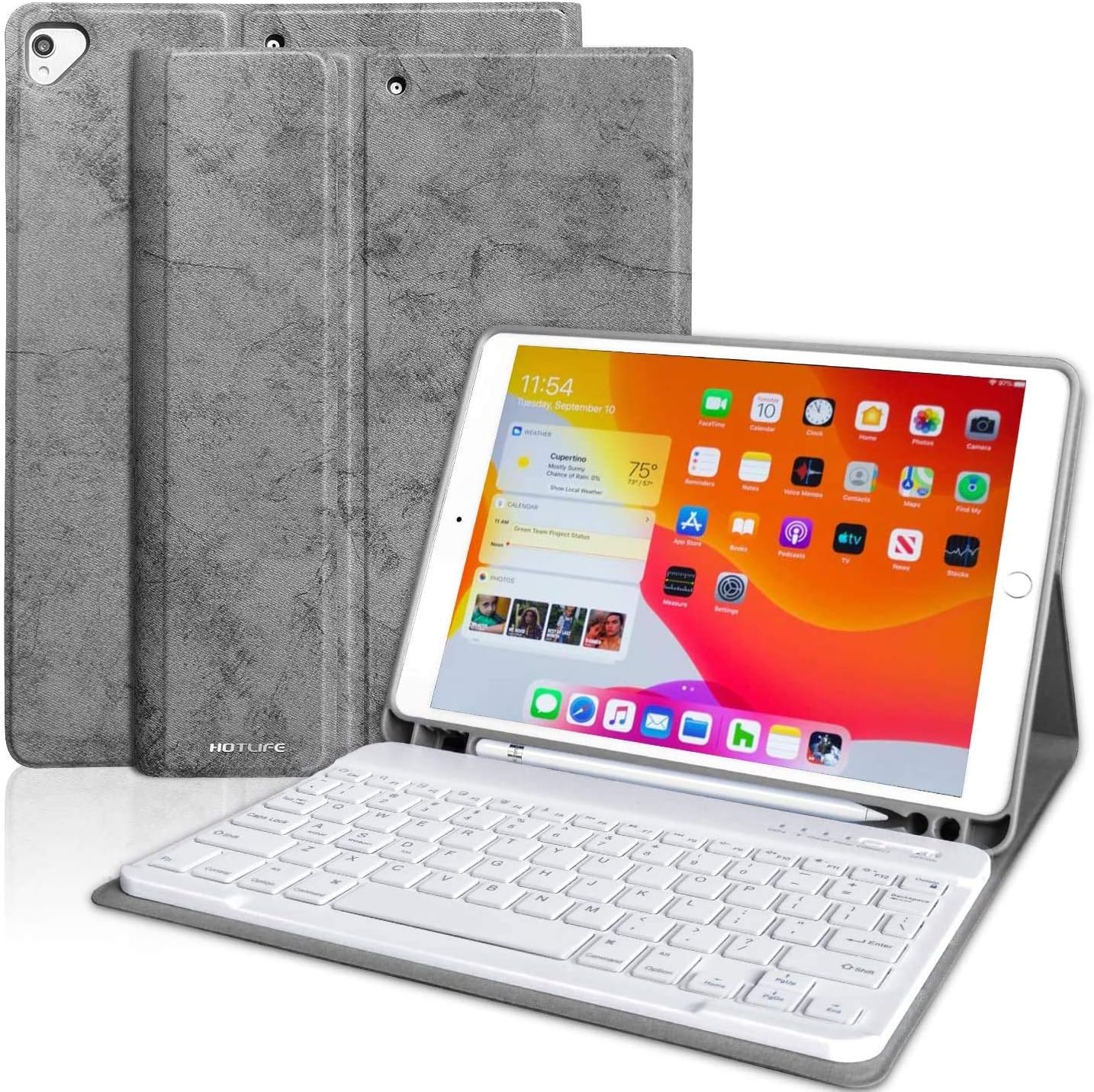 iPad 10.2 keyboard case, builtin pen holder and Amazon.co.uk Electronics