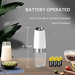 BELRIGO Battery Operated Salt And Pepper Grinder