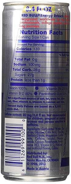 RED BULL ENERGY DRINK, 8.4 OZ, 4-COUNT