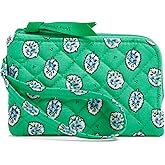 Vera Bradley Women's Cotton Double Zip ID Case Wallet With RFID Protection