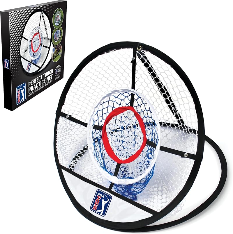 PGA TOUR Perfect Touch Chipping Net 50.8 cm 3 Ring Backyard Golf Practice Net