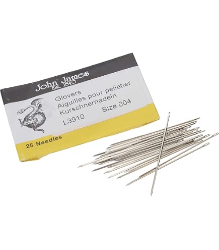 あ様　Needles サイズ　XS Amazon.com: John James Glovers Needles, Size #10, 32.5mm in Length
