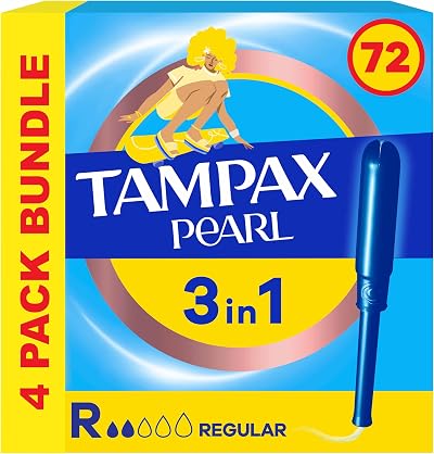 Tampax Pearl Regular Tampons with Applicator 4 x 18 Super Saving Box