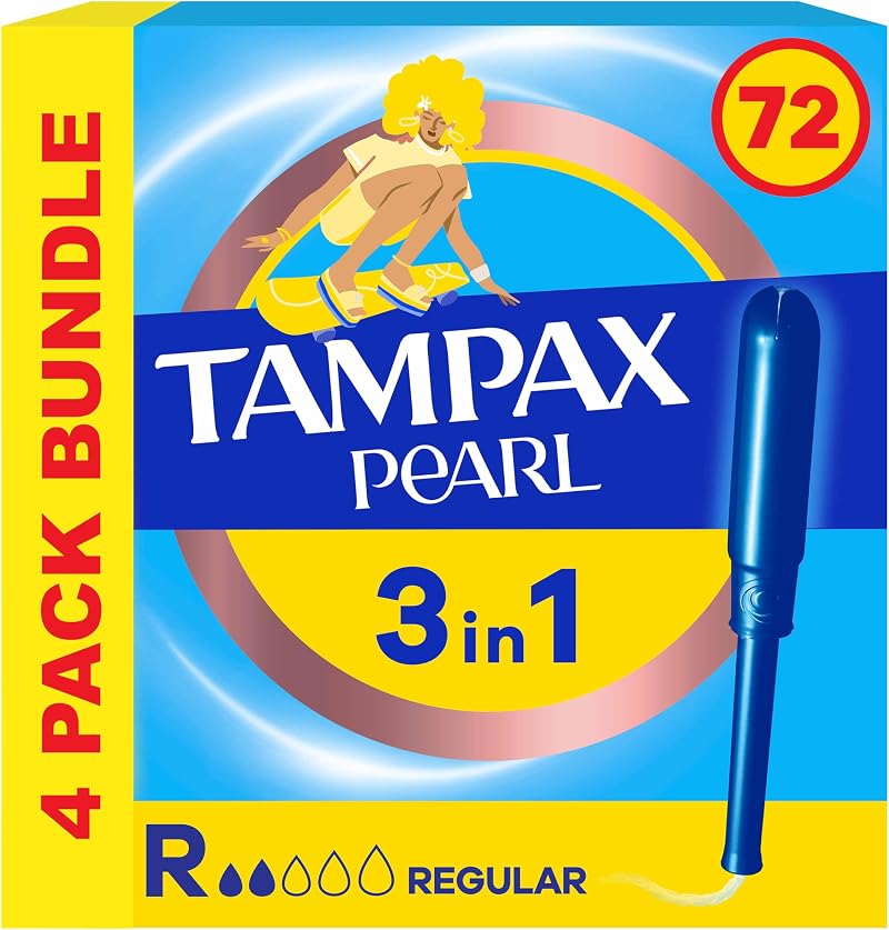 Tampax Pearl Regular Tampons with Applicator 4 x 18 Super Saving Box