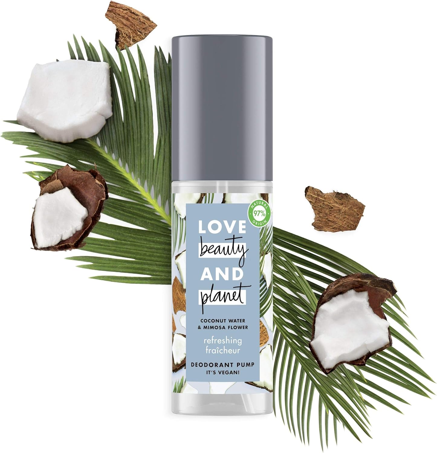 Love Beauty & Déodorant Femme Vegan Brume Efficace 24h, Huile de