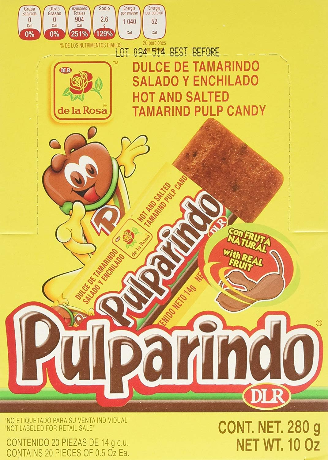 LIMITED EDITION - De La Rosa Candy Bar Pulparindo Rglr