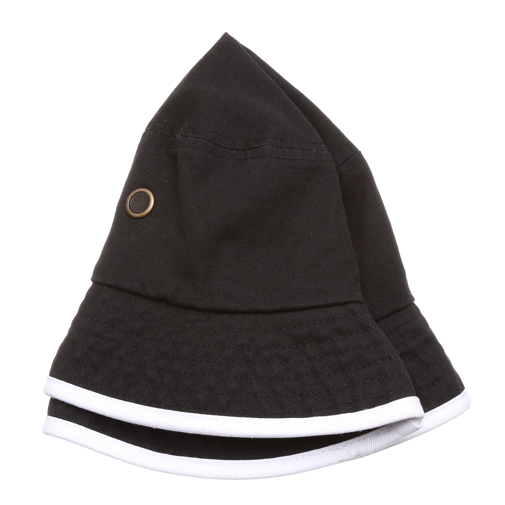 Summer Adventure Foldable 100 Cotton Stone Washed Bucket Hat Trim