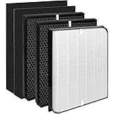 5 Pack AD3000 / AD3500 Replacement Filters Compatible with Air Doctor 3000/3500 Air Purifier Filter Includes 1 Premium Filter, 2 Carbon Filters, and 2 Pre-Filters