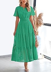PRETTYGARDEN Womens 2025 Summer Maxi Dress Short