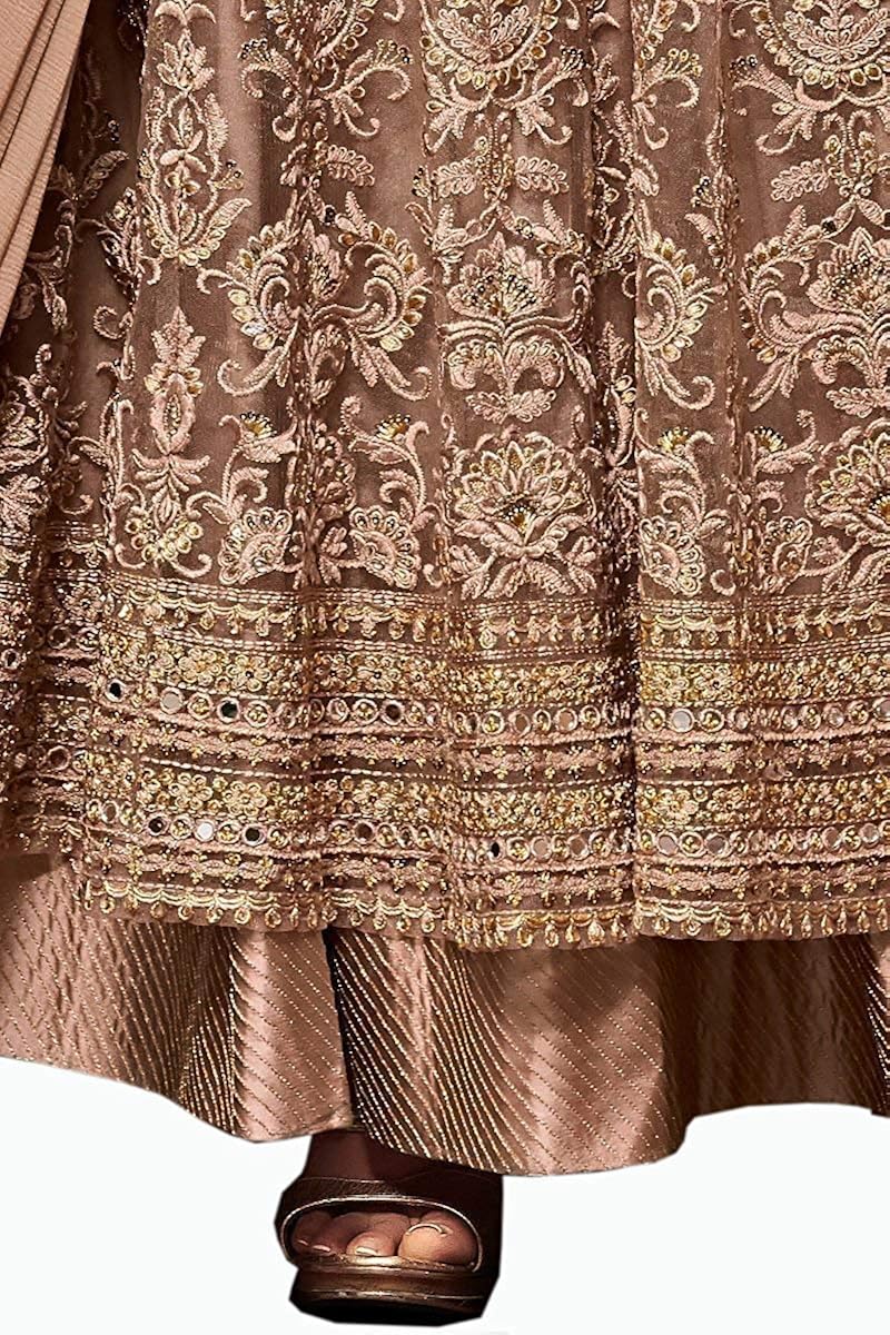 amiira women's net anarkali gown