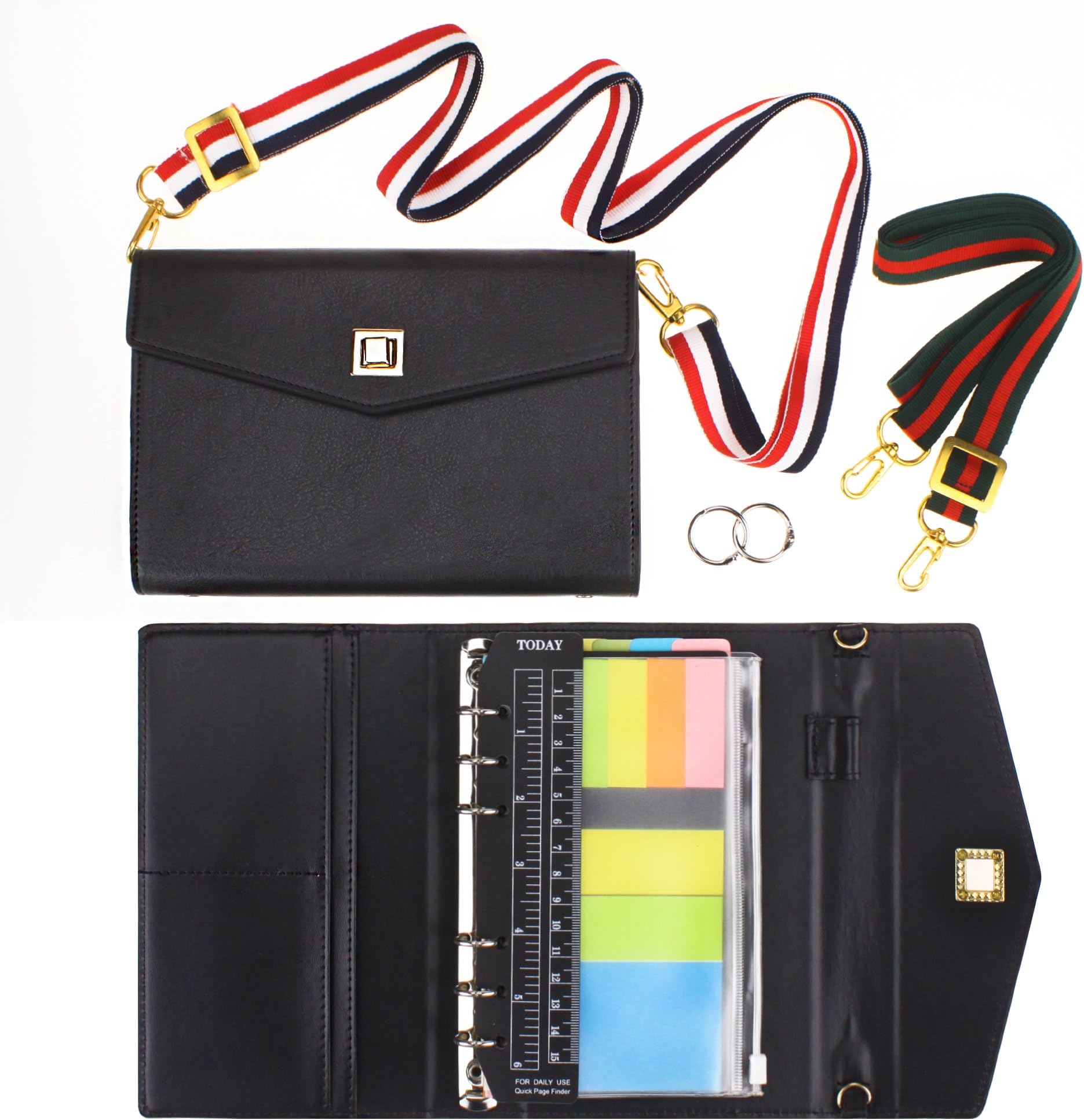 SynLiZy A6 PU Leather Personal Organizer Undated Planner