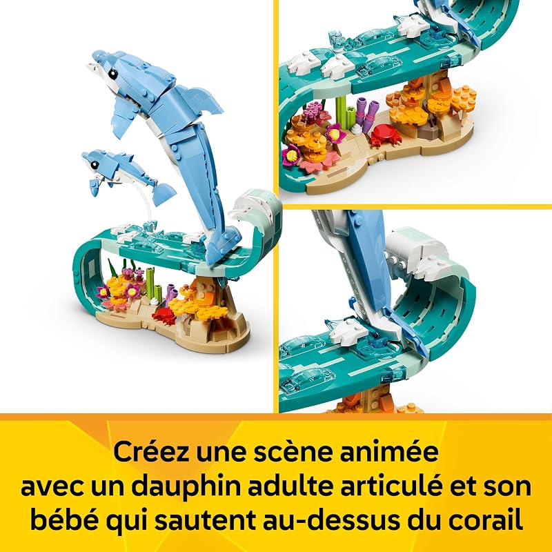 Creator 3-en-1 Animaux Marins : Les Beaux Dauphins 31385