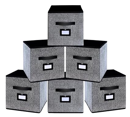 Homyfort Large Fabric Storage Box Foldable Organiser Cube Basket