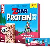 Zbar Protein Strawberries 'N Creme Snack Bars, Gluten Free, 5ct | 5g Protein, Gluten Free, Made with Organic Oats, No Artificial Sweeteners, Snacks for Kids