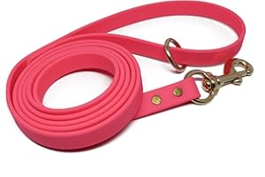 Jim Hodges Dog Training Gummy Dog Leash, Biothane, Dog Training Leash, Waterproof, Weatherproof, 6 Foot Length for Small, Medium & Large Dogs or Puppies, Various Sizes & Colors