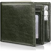 Artpaxy Mens Wallet Bifold Genuine Leather RFID Blocking Wallet for Men with 1 ID Windows 13 Card Holders 2 cash pockets 1 Gift Box