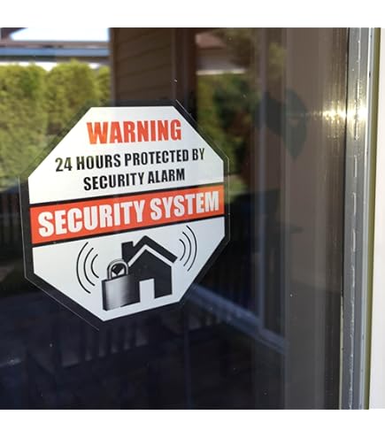 6 Pcs Security Camera Alarm Waterproof Vinyl Botswana