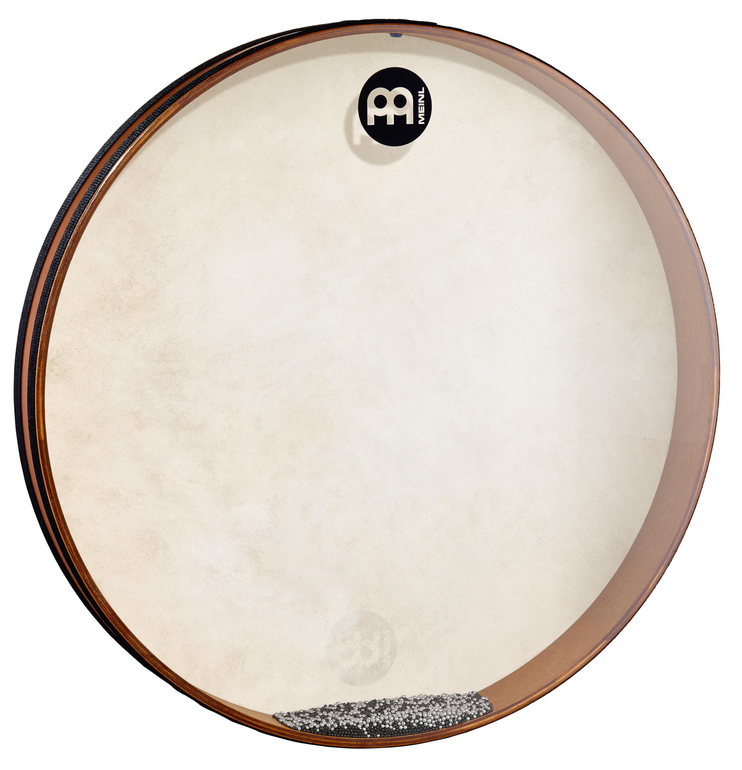 Meinl Percussion Sea Drum Instrument - Extra Large Hand Drum with Steel Balls and Goat Skin - Diameter 22 Inches - Siam Oak, Brown (FD22SD)