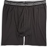 Harbor Bay by DXL Men's Big and Tall Tech Stretch Solid Boxer Briefs Black 3XL