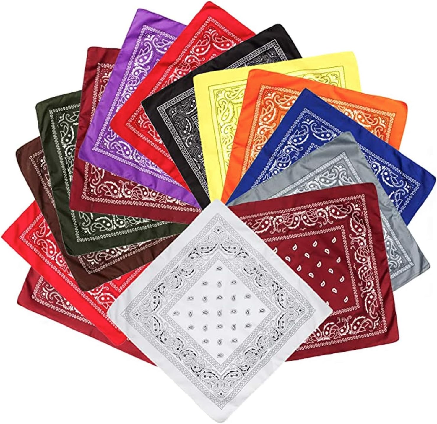 Love My Fashions® Paisley Bandana Cotton Scarf Cowboy & Cowgirl Neck Scarf Accessories for Men and Women Square Neckerchief - Image 5