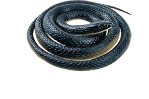 NAKIMO Realistic Rubber Fake Snake Toy 50 Inch Mamba for Garden Props and Practical Joke