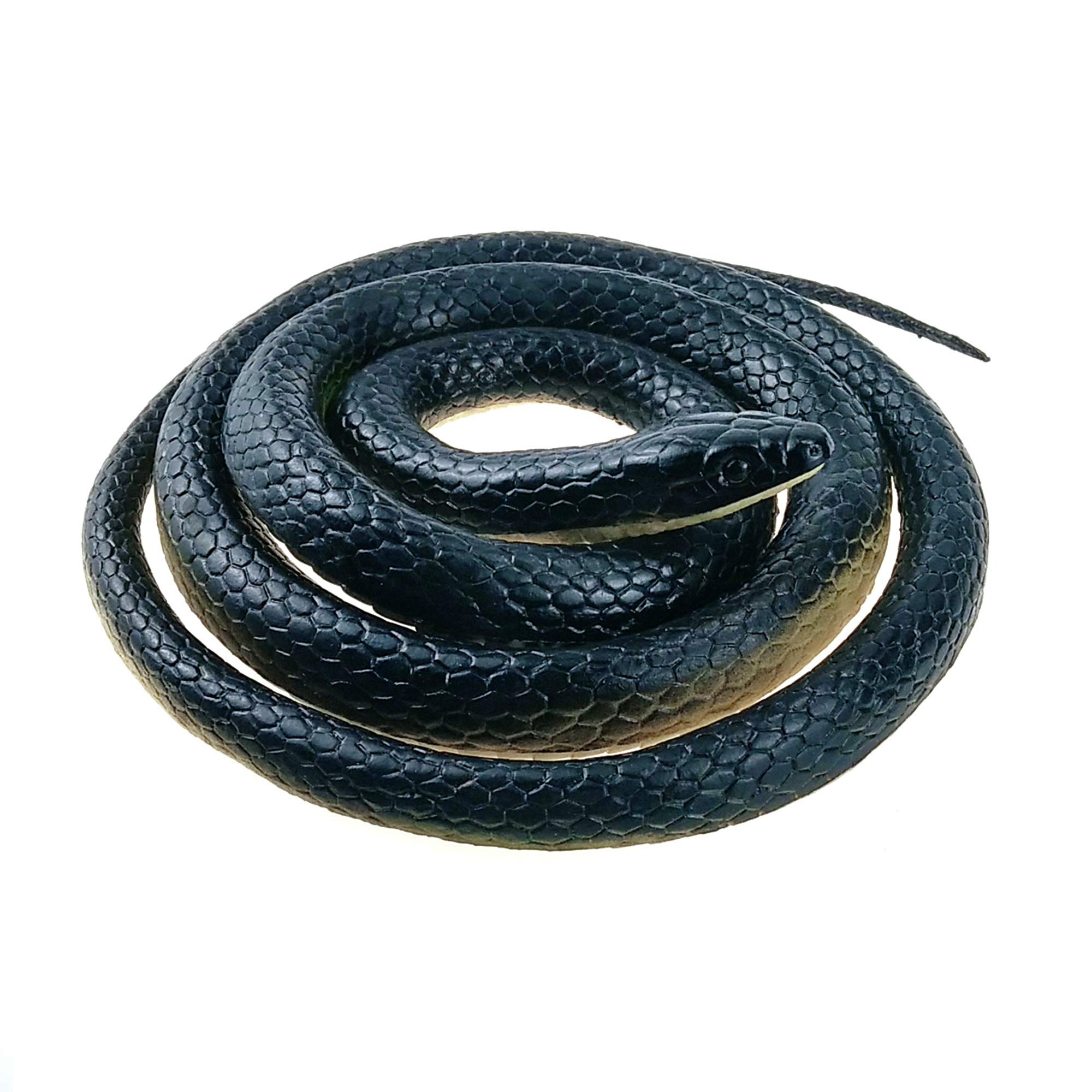 Photo 1 of NAKIMO Realistic Rubber Fake Snake Toy 50 Inch Mamba for Garden Props and Practical Joke