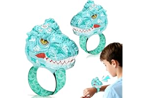 Vvinca Walkie Talkies for Kids 2 Pack - Dinosaur Toys for Boys Age 3-12 T-Rex Adjustable Wrist Strap Long Range Clear Sound Outdoor Camping Gears Christmas Stocking Stuffers Birthday Gifts, Blue
