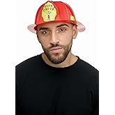 Red Fireman Adult Hat | Firefighter Accessories Standard
