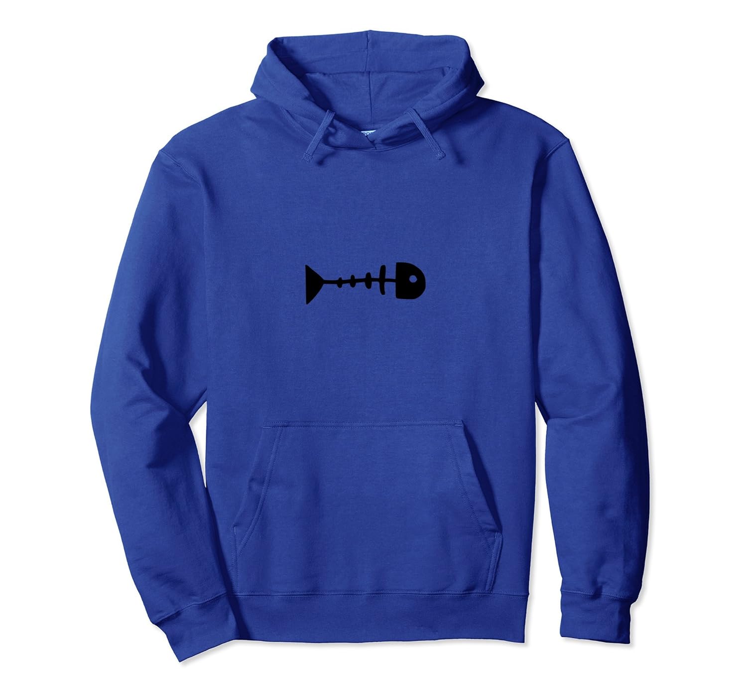 Skeleton Fish Bones Swim Pullover Hoodie Halloween-Rose