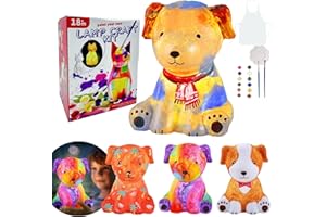 WTOPAVTN Paint Your Own Lamp - DIY Painting Kit, Painting Kit Arts & Crafts for Kids Ages 8-12, Art Supplies Birthday Easter Party Holiday Gift (Dog)