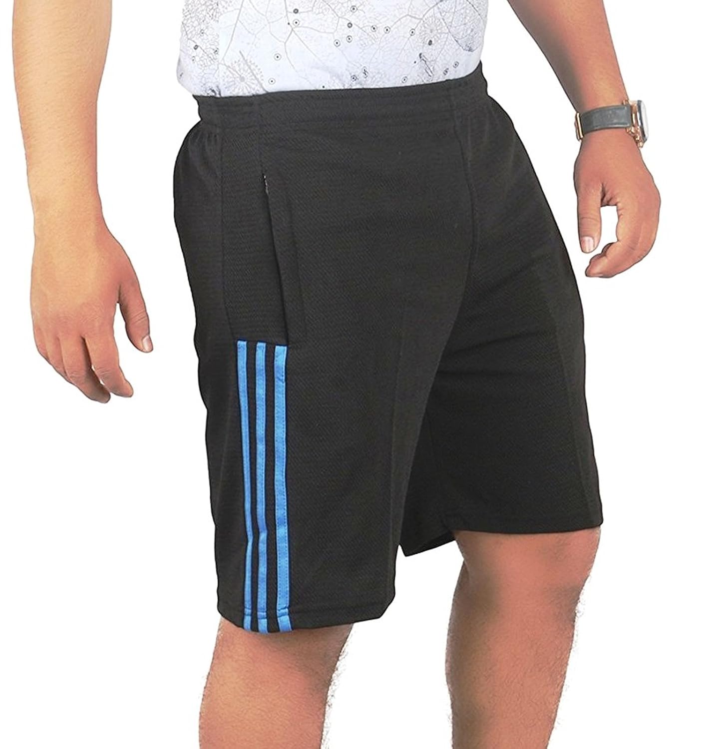 trinity jeans company men's polyester lounge short (black_x-large)