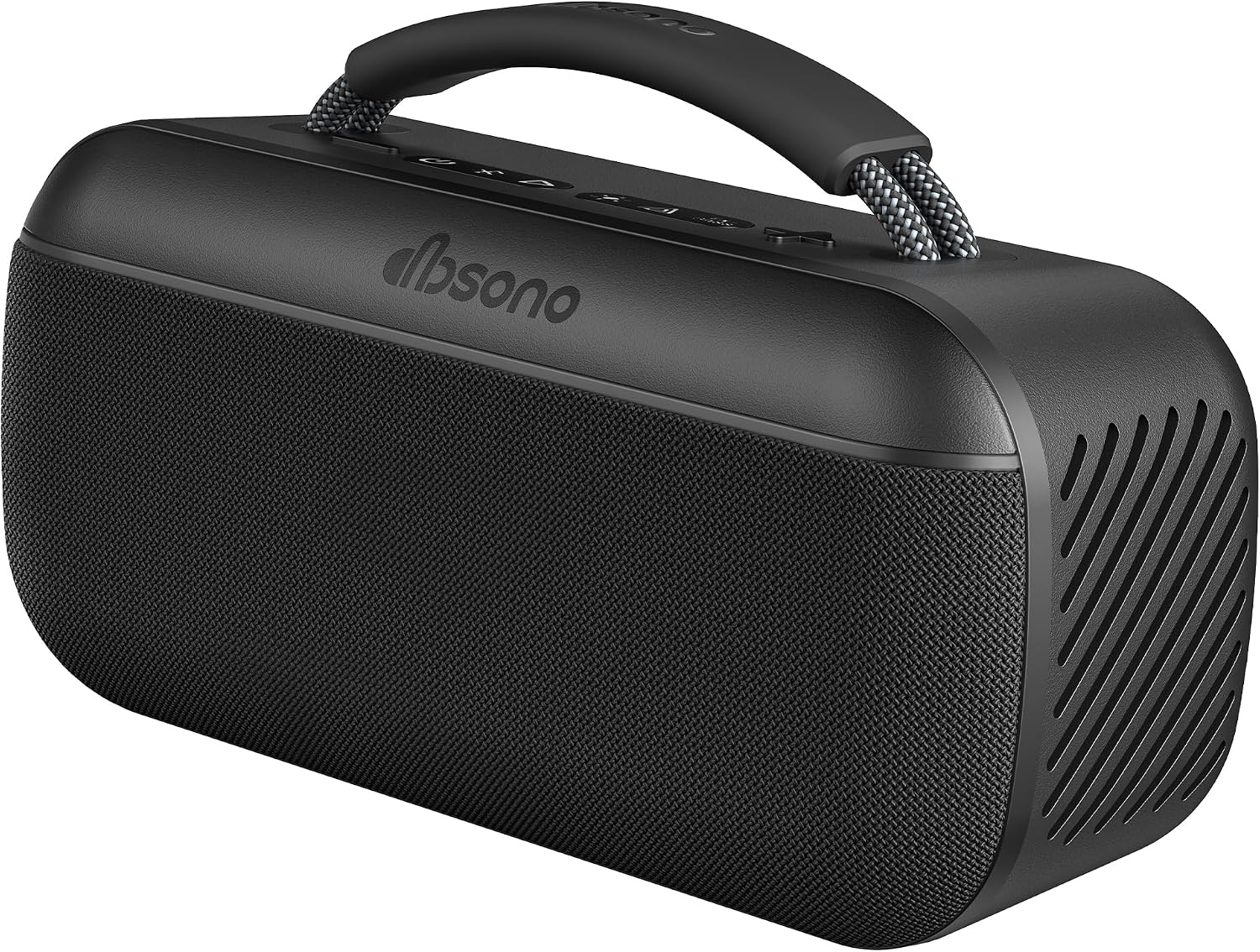dbsono Portable Bluetooth Speaker Wireless: 60W SoundPulse 2.0 with BassBoost, Loud Party Speakers, Unlimited Pairing, TWS for Outdoor & Indoor, Beach Vacation Essential, Black
