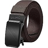 LionVII Mens Belt Ratchet Elastic, Stretch Belt for Work with Automatic Buckle for Men,1 3/8" Adjustable to Fit 28-49" Waist