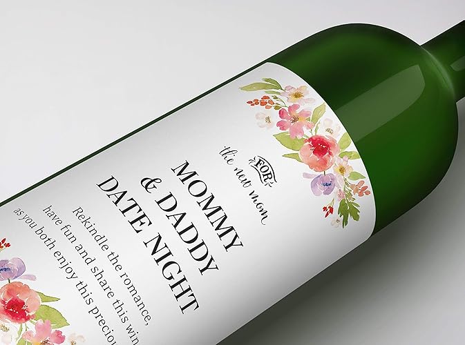 Amazon.com: New Mommy Milestones Wine Labels SET of 5 Mother’s Day Gift Wine Labels, Baby ...