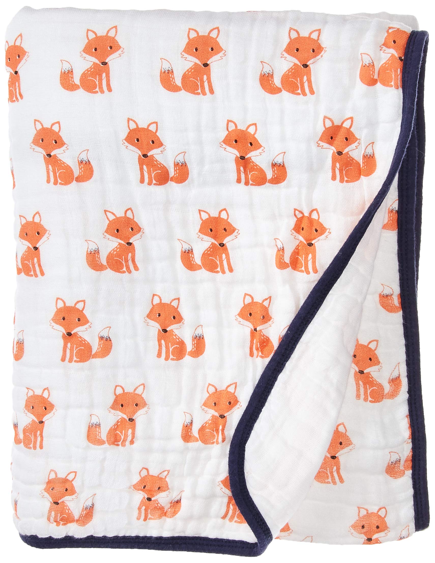 hudson baby muslin swaddle blankets foxes