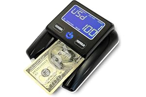 Khippus K630 Counterfeit Bill Detector for US Dollars. Checks for UV(Ultraviolet), MG(Magnetic), IR(Infrared), Paper Quality and Size.