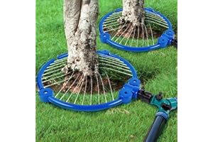 KIMKUSIA 2 Pcs Tree Watering Ring Tree Sprinkler Tree Watering System Tree Soaker Hose Ring Slow Release Deep Root Waterer Tool for Trees