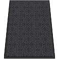 HOMEK Indoor Outdoor Door Mat, 4'x6' Doormat for Entryway, Rubber Backing Non Slip Front Door Mat, Super Absorbent Indoor Outdoor Entrance Mat, Commercial Outdoor Entrance Floor Mat for Home Office