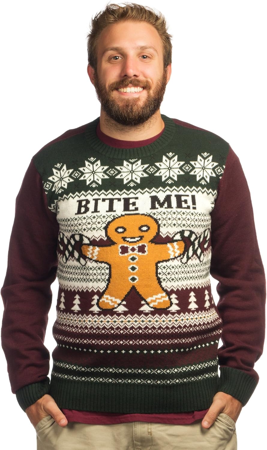 bite me ugly christmas sweater