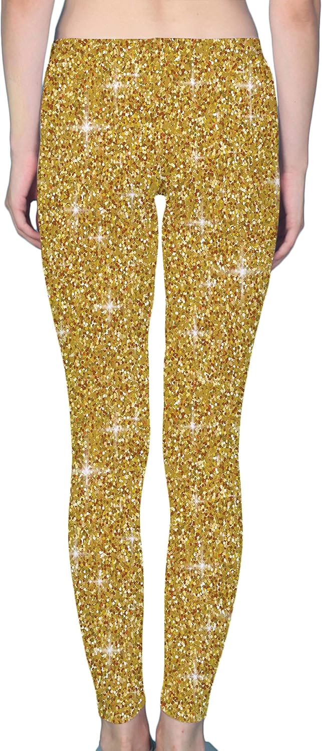 glitter yoga pants