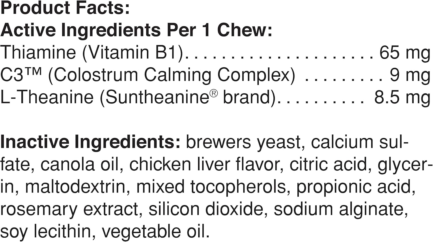 Pet Naturals of Vermont - Calming, Behavioral Support Supplement for Dogs and Cats, 160 Bite Sized Chews : Pet Supplies