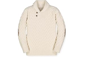 Hope & Henry Boys' Long Sleeve Shawl Collar Sweater