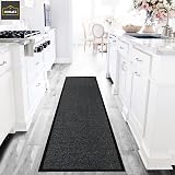 Homatz Hallway Runner Rug 60x120cm Non-Slip Grey Dirt Trapper Washable view 2