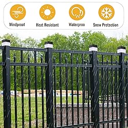 Hicarer 12 Pack Solar Fence Post Cap Lights 2in x