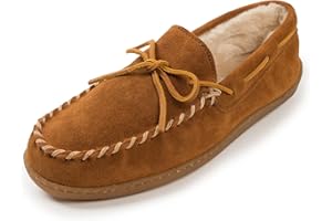 Minnetonka Men's Pile Lined Hardsole Slipper