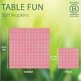 Talking Tables Table Fun Red Gingham 100 Pack Napkins 2 Ply 33cm view 3