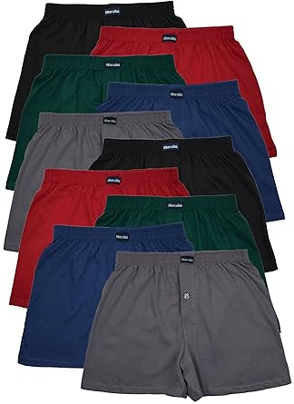 MioRalini Herren Locker Weiche Boxershort Klassisch 10er Set