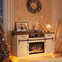 59'' Fireplace TV Stand with 3D Flame Electric