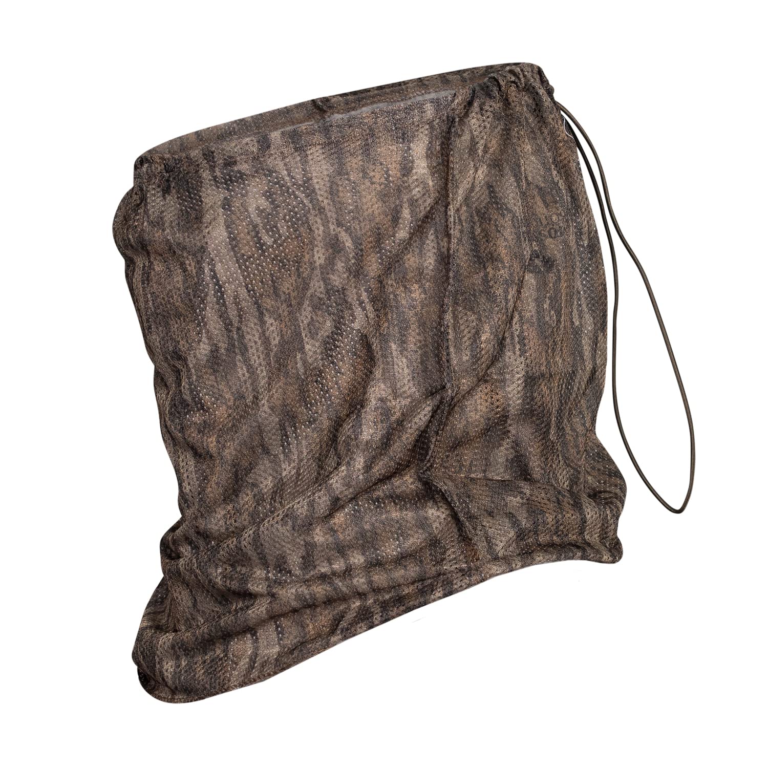 Mossy Oak Unisex-Adult Camo Mesh Hunting Face Mask, Bottomland, One Size