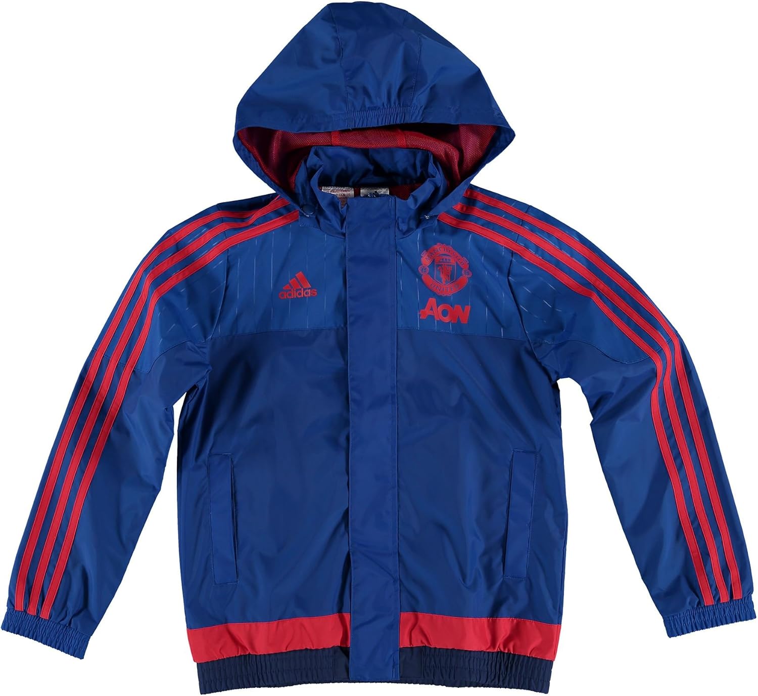 adidas Kids Manchester United Training All Weather Jacket - Kids Royal Blue 9-10 Years: Amazon 